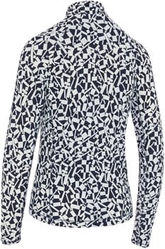 Polo Shirt Callaway Two-Tone Geo Sun Protection Womens Top Peacoat M - 2