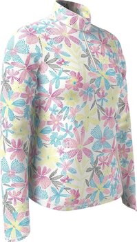 Tricou polo Callaway Womens Chev Floral Sun Protection Alb strălucitor L - 3
