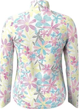 Chemise polo Callaway Womens Chev Floral Sun Protection Brilliant White M - 2