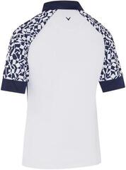 Polo majica Callaway Two-Tone Geo 1/2 Sleeve Zip Womens Brilliant White M Polo majica - 1