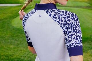 Polo majica Callaway Two-Tone Geo 1/2 Sleeve Zip Womens Brilliant White M Polo majica - 7