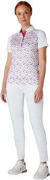 Camiseta polo Callaway Birdie/Eagle Printed Short Sleeve Womens Polo Brilliant White L - 7