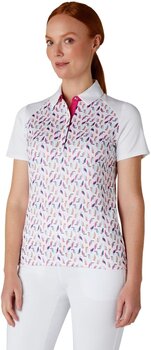 Polo Shirt Callaway Birdie/Eagle Printed Short Sleeve Womens Polo Brilliant White XL - 3