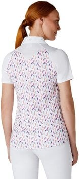 Polo Shirt Callaway Birdie/Eagle Printed Short Sleeve Womens Polo Brilliant White XL - 4