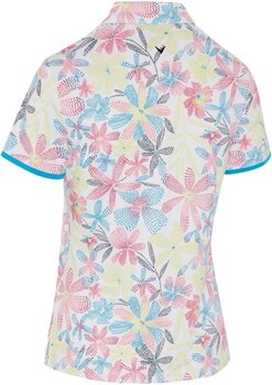 Chemise polo Callaway Chev Floral Short Sleeve Womens Polo Brilliant White L - 2