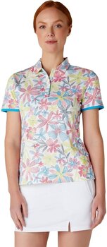 Chemise polo Callaway Chev Floral Short Sleeve Womens Polo Brilliant White L - 3