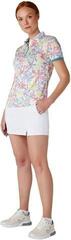 Polo košile Callaway Chev Floral Short Sleeve Womens Brilliant White XS Polo košile - 5