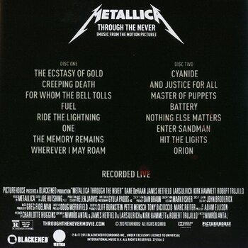 Zenei CD Metallica - Through The Never (Music From The Motion Picture) (2 CD) - 4