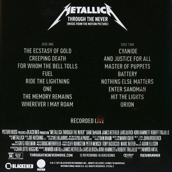 Muzyczne CD Metallica - Through The Never (Music From The Motion Picture) (2 CD) - 4