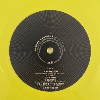 Disco de vinilo Imagine Dragons - Night Visions (Limited Edition) (10th Anniversary) (Canary Yellow Coloured) (2 LP) - 2