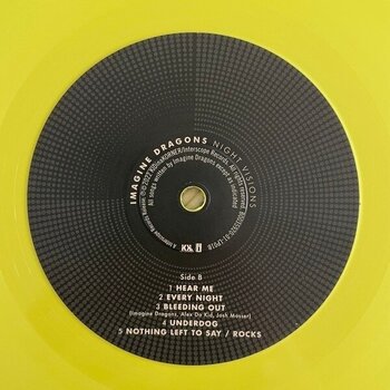 Disco de vinilo Imagine Dragons - Night Visions (Limited Edition) (10th Anniversary) (Canary Yellow Coloured) (2 LP) - 3