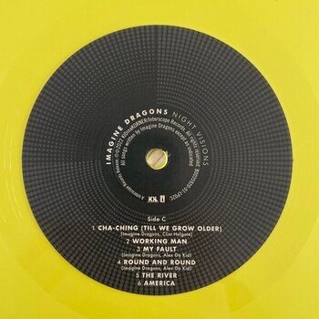 Disco de vinilo Imagine Dragons - Night Visions (Limited Edition) (10th Anniversary) (Canary Yellow Coloured) (2 LP) - 4