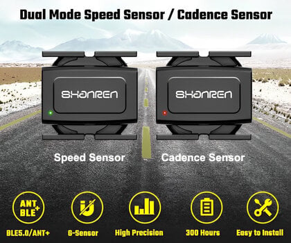 Cyklistická elektronika Shanren SC 20 - 2 in 1 Speed and Cadence Sensor - 8