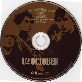 CD musique U2 - October (Remastered) (CD) - 2