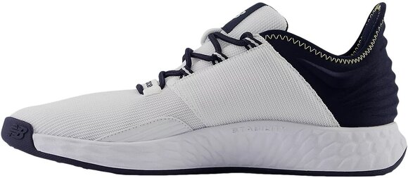 Chaussures de golf pour hommes New Balance Fresh Foam ROAV Mens Golf Shoes White/Navy 42,5 - 3