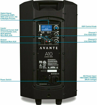 Actieve luidspreker Avante Achromic A10 Actieve luidspreker - 2
