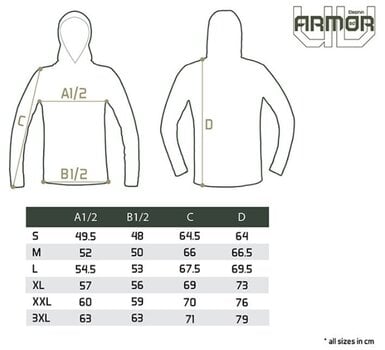 T-Shirt Delphin T-Shirt Hooded Sweatshirt UV ARMOR 50+ Neon S - 6