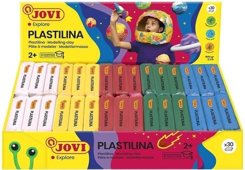 Pasta modellabile per bambini Jovi Pasta modellabile per bambini 5 Colours 30 x 50 g - 2