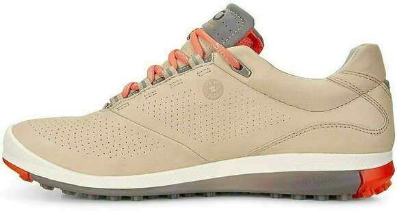 Calzado de golf de mujer Ecco Biom Hybrid 2 Womens Golf Shoes Oyester/Coral Blush 38 - 3