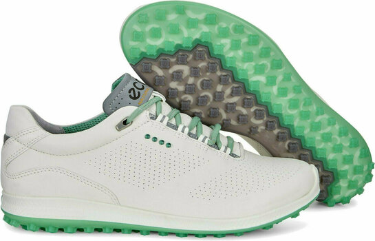 Damen Golfschuhe Ecco Biom Hybrid 2 Golfschuhe Damen White/Granite Green 38 - 2