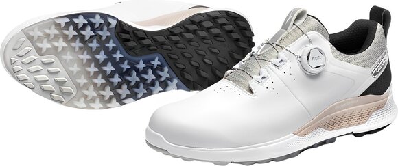Chaussures de golf pour hommes Mizuno Genem WG Boa White/Black 40,5 - 2
