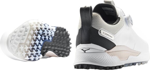 Chaussures de golf pour hommes Mizuno Genem WG Boa White/Black 40,5 - 3