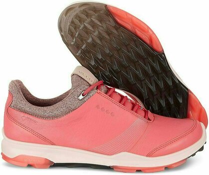 Chaussures de golf pour femmes Ecco Biom Hybrid 3 Womens Golf Shoes Spiced Coral - 8