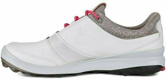 Golfsko til kvinder Ecco Biom Hybrid 3 Womens Golf Shoes White/Teaberry 36 - 4