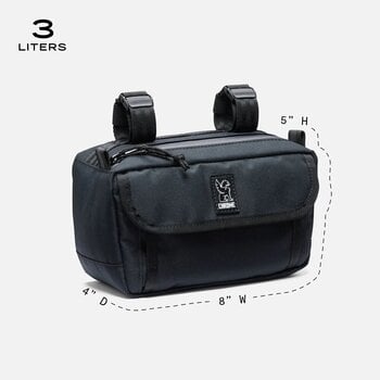 Bicycle bag Chrome Holman Handlebar Bag Black 3 L - 6