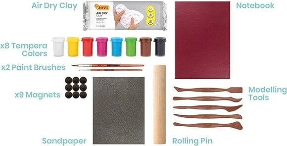 Self-Drying Clay Jovi Kraft Set Mix Magnets - 5