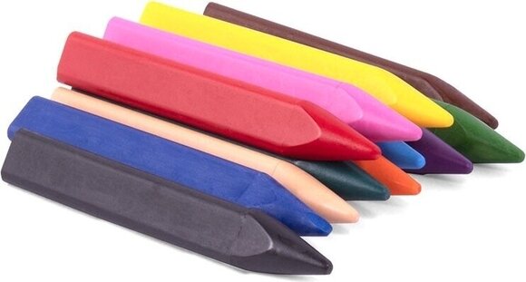 Vaxar Jovi Jumbo Easy Grip Case Triangular Wax Crayons Vaxar 12 Colours - 5