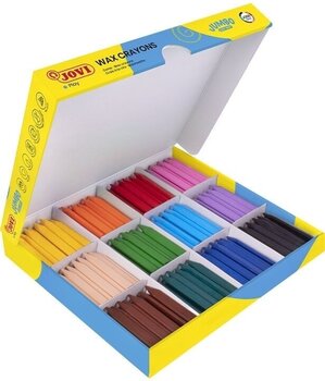 Waxes Jovi Jumbo Easy Grip Case Triangular Wax Crayons Waxes 300 Colours - 5