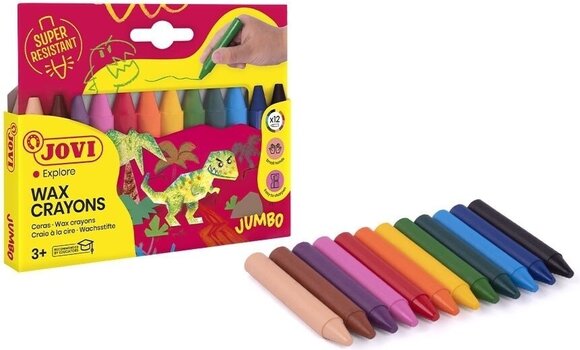 Creioane cu ceară Jovi 12 culori - 2