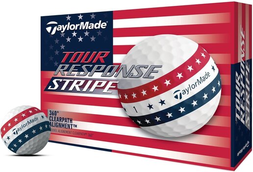 Golf žogice TaylorMade Tour Response Stripe Golf Balls USA - 3