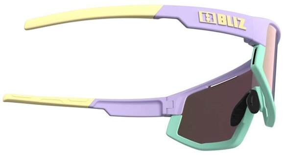 Kolesarska očala Bliz Fusion 52305-34 Matt Pastel Purple w Yellow Logo Mint Jawbone/Brown w Pink Multi plus Spare Jawbone Yellow Kolesarska očala - 4
