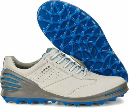 Golfskor för herrar Ecco Cage Pro Mens Golf Shoes Concrete/Bermuda Blue 40 - 2