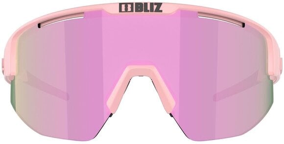 Cycling Glasses Bliz Breeze 52102-49 Matt Powder Pink/Brown w Rose Multi plus Spare Lens Pink Cycling Glasses - 2