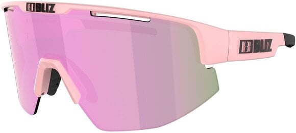 Cycling Glasses Bliz Breeze 52102-49 Matt Powder Pink/Brown w Rose Multi plus Spare Lens Pink Cycling Glasses - 5