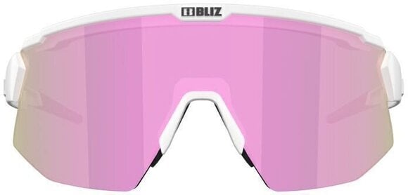 Cycling Glasses Bliz Breeze Small P52212-04 Matt White/Brown w Rose Multi plus Spare Lens Clear Cycling Glasses - 2