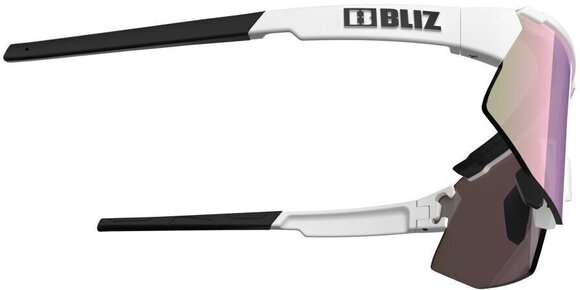 Cycling Glasses Bliz Breeze Small P52212-04 Matt White/Brown w Rose Multi plus Spare Lens Clear Cycling Glasses - 3