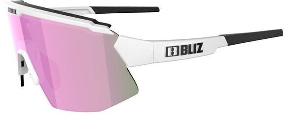 Cycling Glasses Bliz Breeze Small P52212-04 Matt White/Brown w Rose Multi plus Spare Lens Clear Cycling Glasses - 5