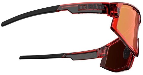 Cycling Glasses Bliz Fusion 52305-44 Transparent Red/Brown w Red Multi plus Spare Jawbone Transparent Black Cycling Glasses - 3