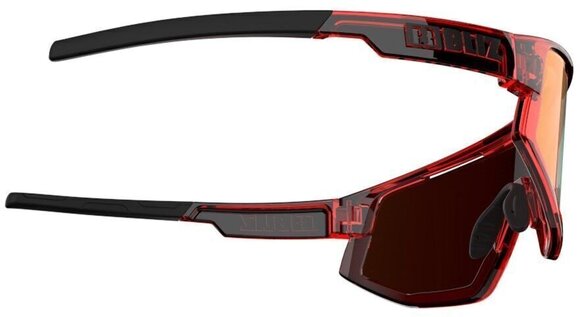 Kolesarska očala Bliz Fusion 52305-44 Transparent Red/Brown w Red Multi plus Spare Jawbone Transparent Black Kolesarska očala - 4