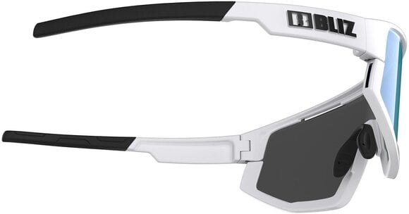 Cycling Glasses Bliz Matrix 52804-03 Shiny White/Smoke w Blue Multi Cycling Glasses - 4