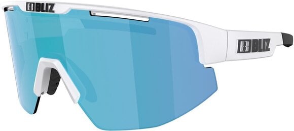 Fahrradbrille Bliz Matrix Small 52907-03 Matt White/Smoke w Blue Multi Fahrradbrille - 5