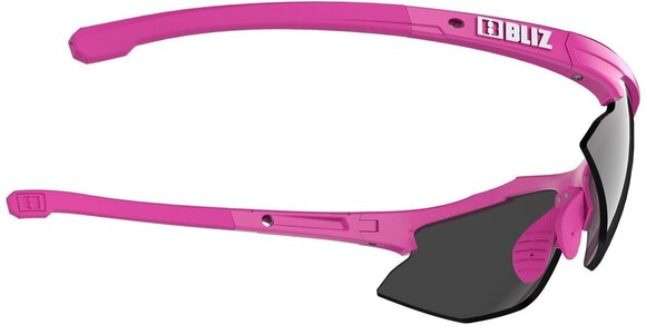 Cycling Glasses Bliz Hybrid Small 52808-41 Matt Pink/Smoke w Silver Mirror plus Spare Lens Orange And Clear Cycling Glasses - 5
