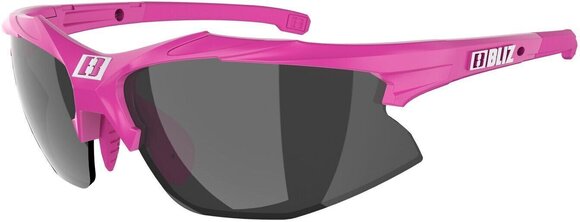 Cycling Glasses Bliz Hybrid Small 52808-41 Matt Pink/Smoke w Silver Mirror plus Spare Lens Orange And Clear Cycling Glasses - 6