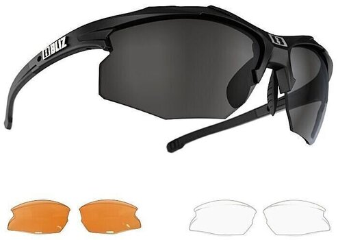 Cycling Glasses Bliz Hybrid Small 52808-10 Matt Black/Smoke plus Spare Lens Orange And Clear Cycling Glasses - 2