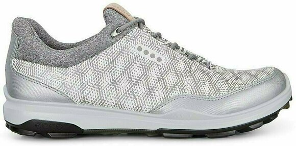 Herren Golfschuhe Ecco Biom Hybrid 3 Mens Golf Shoes Weiß-Silber - 6