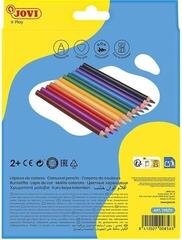 Colour Pencil Jovi Wooden Pencils Jumbo Triangular Set of Coloured Pencils 12 pcs - 1